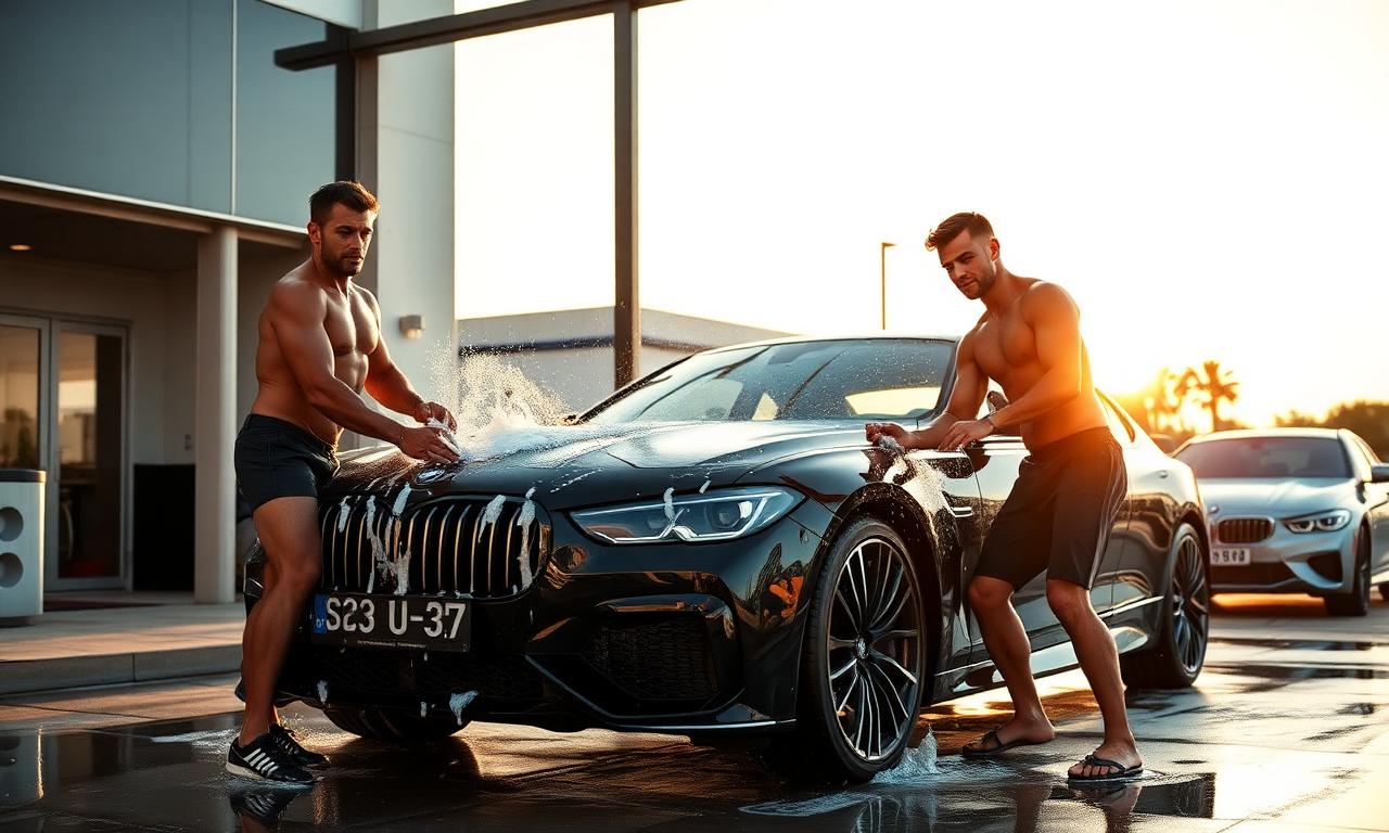 Sexy mytí auta s tanečníky